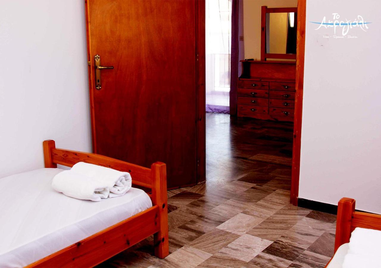 Akrogiali Hotel Restaurant Xiropigado Bagian luar foto